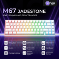 XVX M67 JadeStone Tri-Mode Mechanical Keyboard – Stellar White