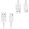 Plus Tech 10 Inches (2Xpack) Usb Type-C Cable Samsung S21 Fe Also Fast Quick Charges Plus Data Transfer! (White)