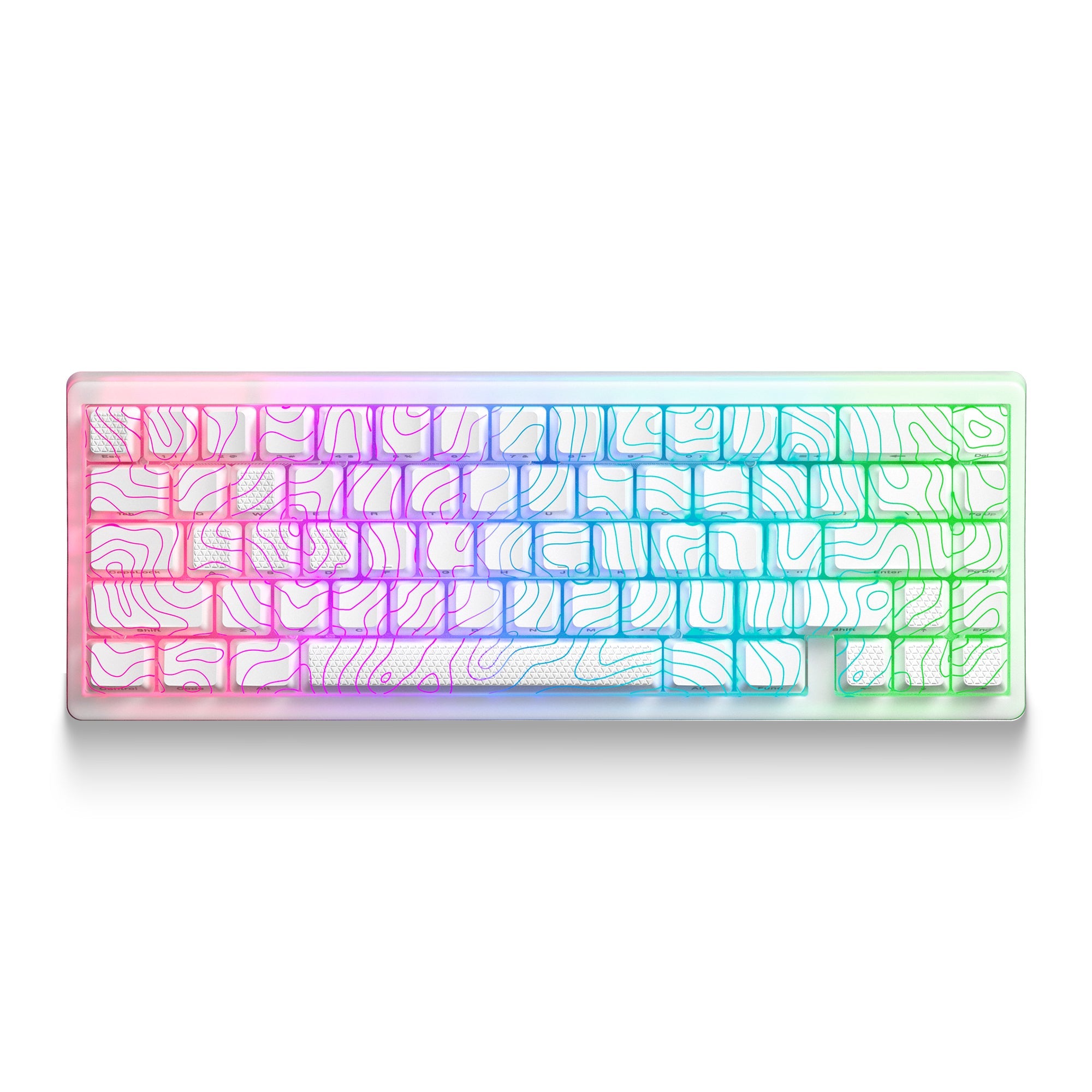 XVX M67 JadeStone Tri-Mode Mechanical Keyboard – Stellar White