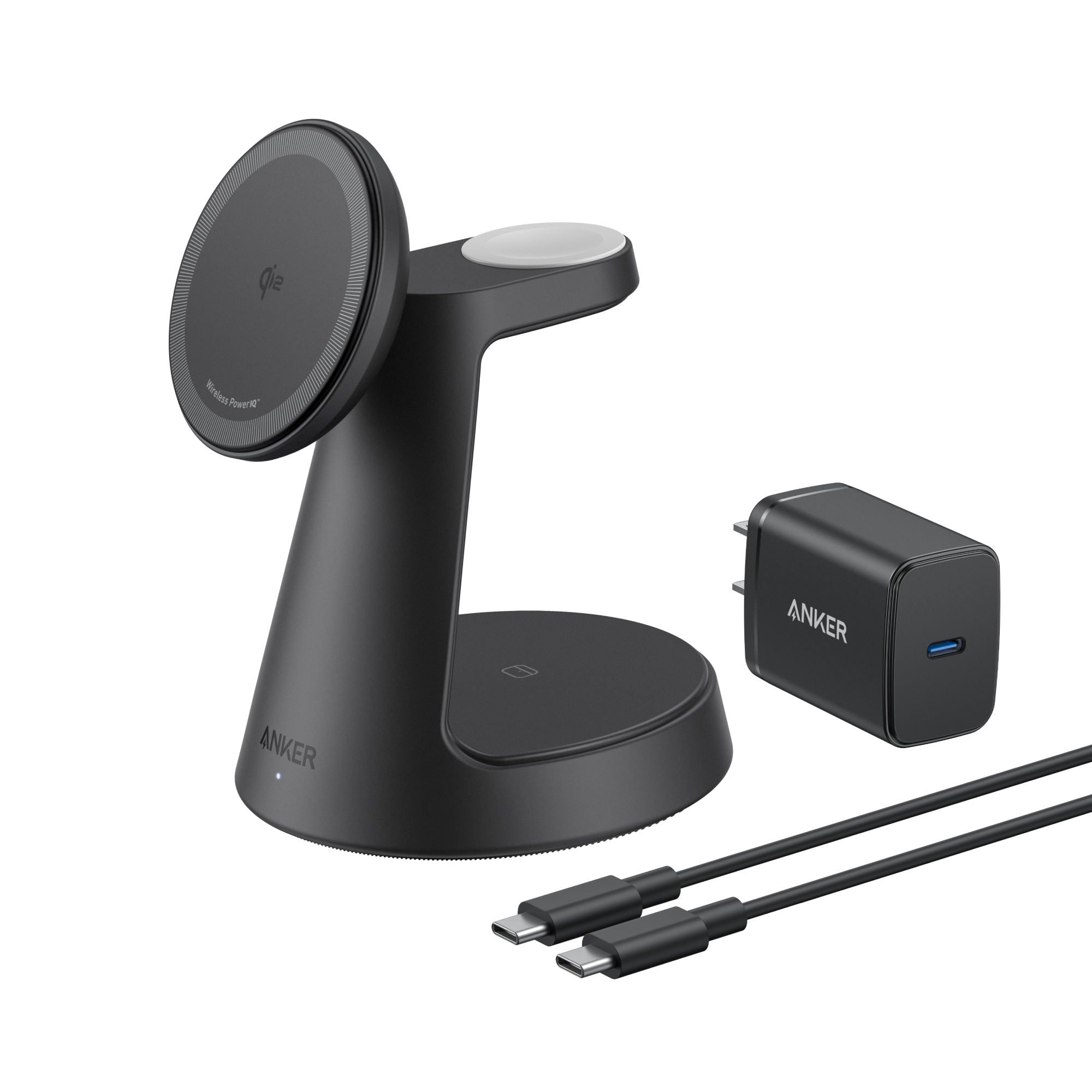 Anker MagGo 3-in-1 Wireless Charging Station – Dock Stand for iPhone, Apple Watch & AirPods