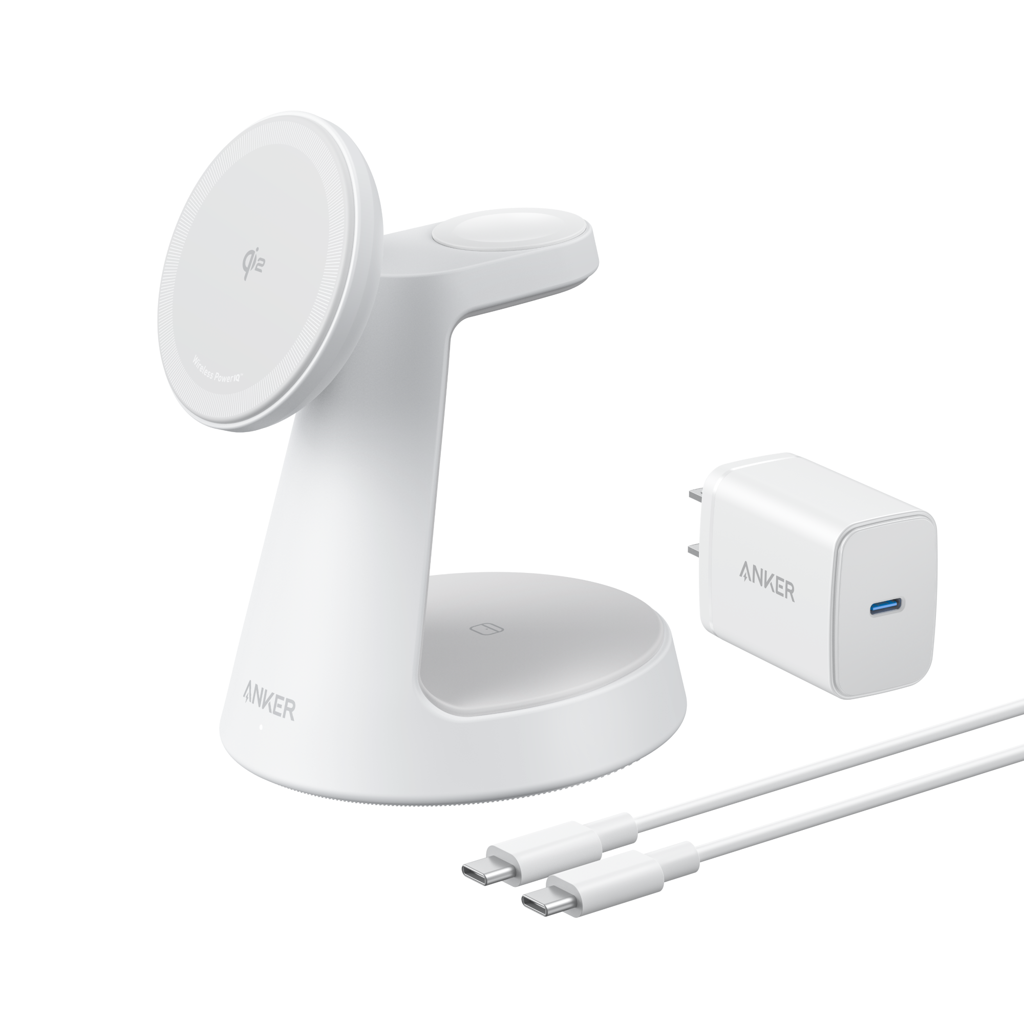 Anker MagGo 3-in-1 Wireless Charging Station – Dock Stand for iPhone, Apple Watch & AirPods