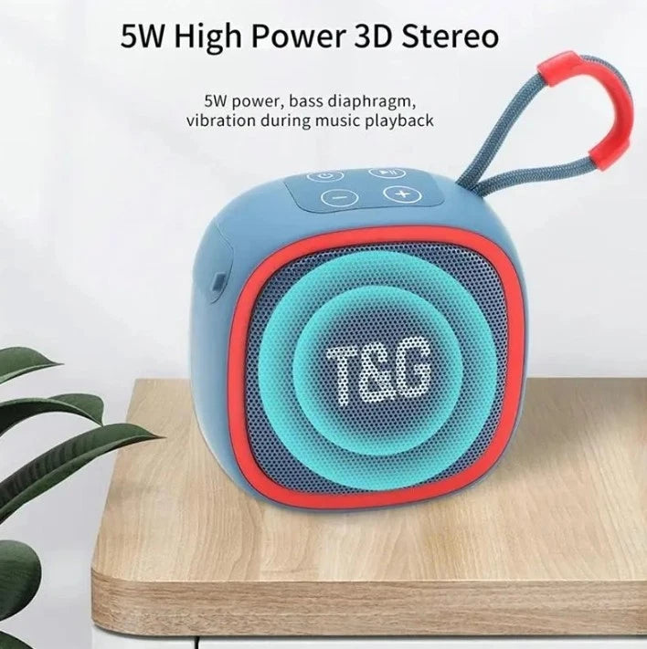 T&G TG659 Portable Wireless Speaker, IPX4 Waterproof Wireless Multifunctional Speaker
