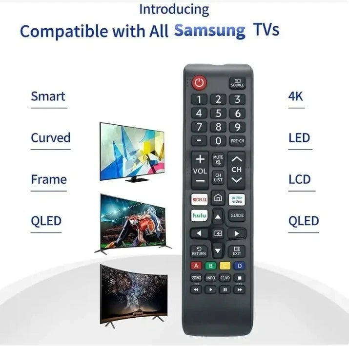Remote Control For Samsung Smart TV 4K LED HDTV BN59-01315A Compatible with UN43