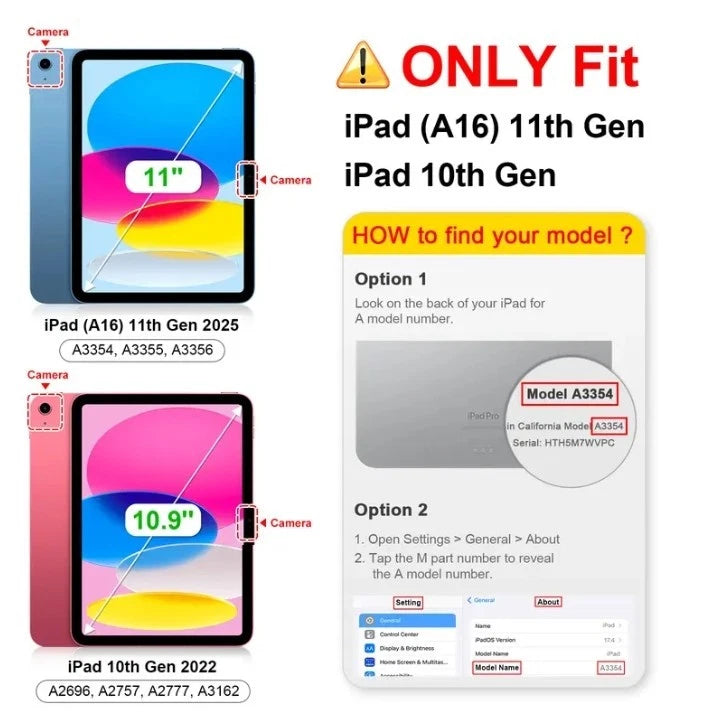 Fintie Heavy-Duty Case for 2025 iPad A16 11th Gen & iPad 10th Gen